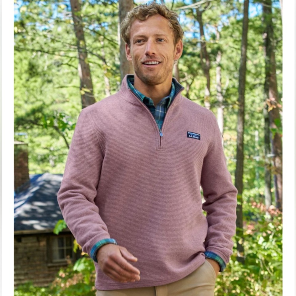 L.L. Bean Men's Charcoal Zip-Up Sweater - Picture 14 of 16